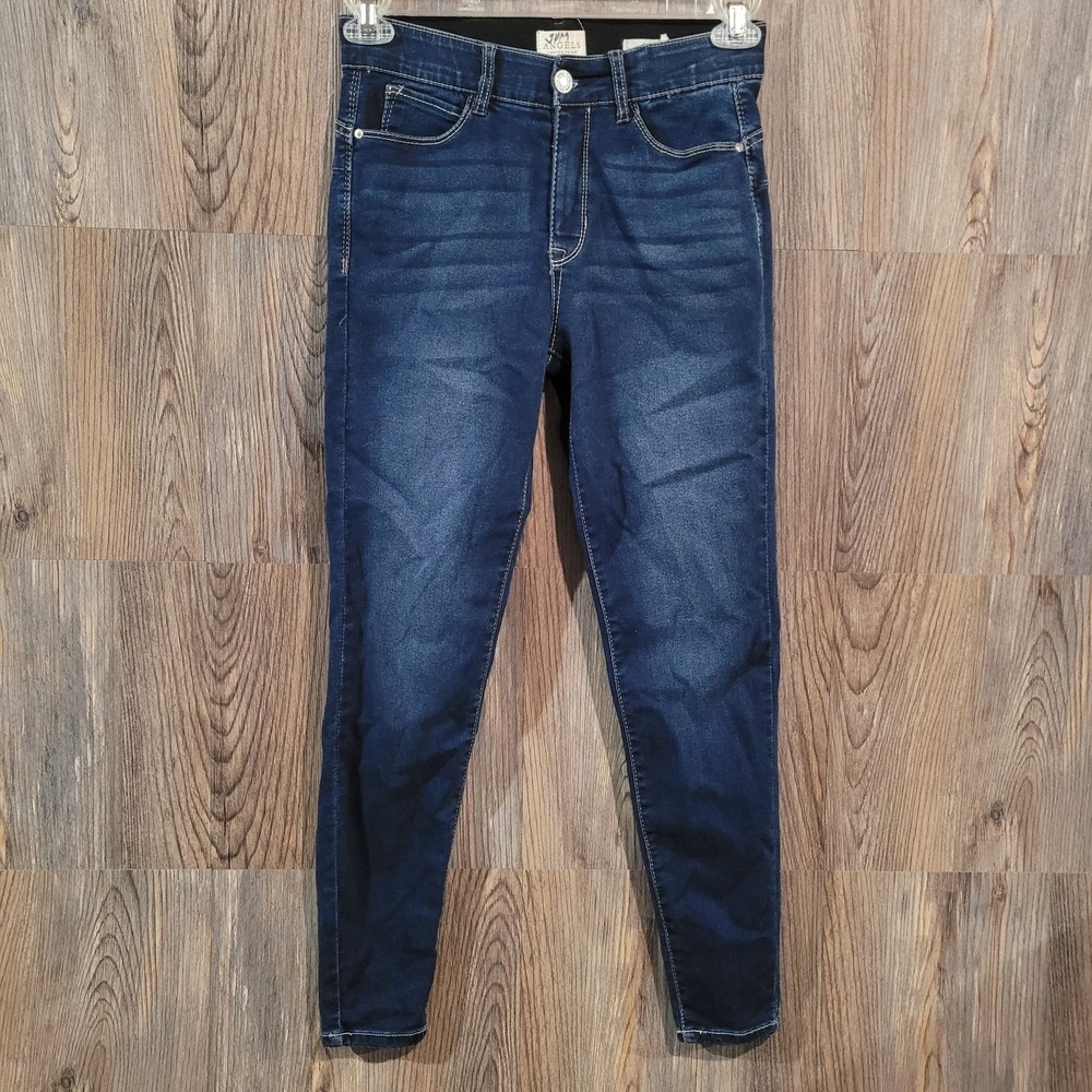 Angels Forever Young Everluxe Lift Skinny Jeans 6/28x27 Dark Wash Elastic Waist